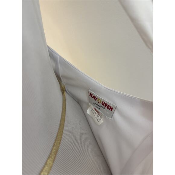 Bride Event Special Occasion May Queen Pearl White couture Dress Sz M Classy Y2K - Picture 9 of 14